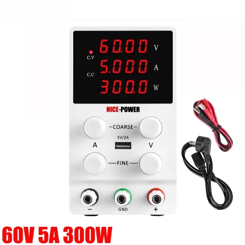 POWER SPS605 60V5A300W 30V15V12V Schakelende DC-voeding Single Channel Verstelbare SMPS Digitale 0,1V 0,01A Batterijlading