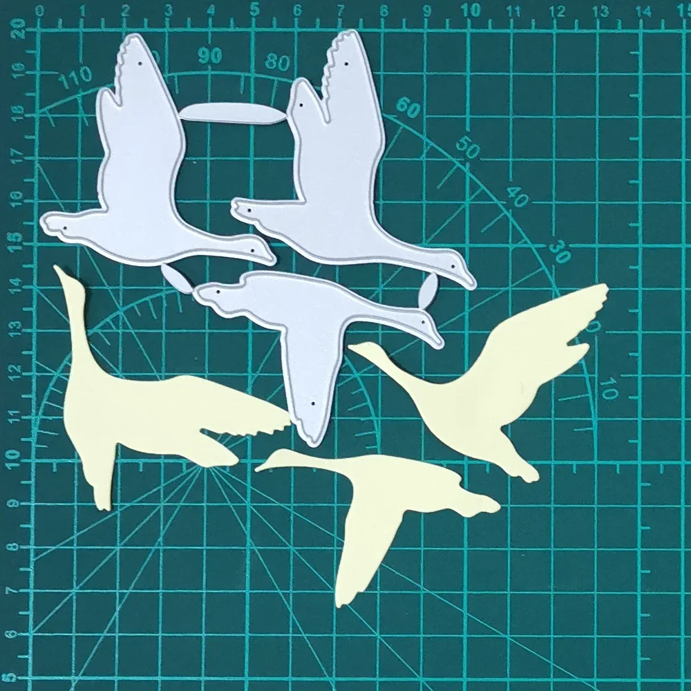 3Pcs/Set Birds&Wild Goose Metal Cutting Dies For Stamps Scrapbooking Stencils DIY Paper Album Card Decoration Embossing 2020 New