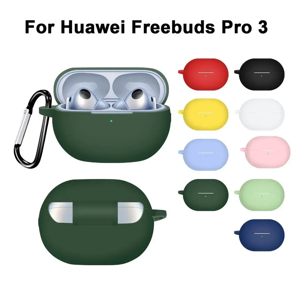 For Huawei Freebuds Pro 3 Case Shockproof Silicone Earphone Cover Solid Color Headphone Accessories