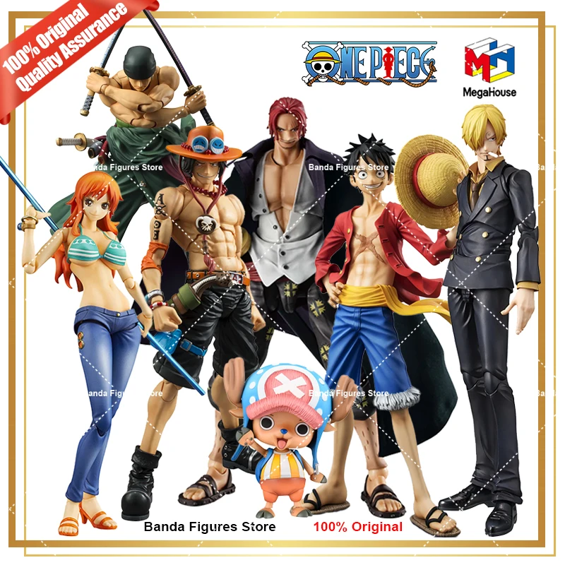 Original Megahouse One Piece Nami Roronoa Zoro Luffy Sanji Sabo Ace Chopper In Stock Anime Action Collection Figures Model Toys