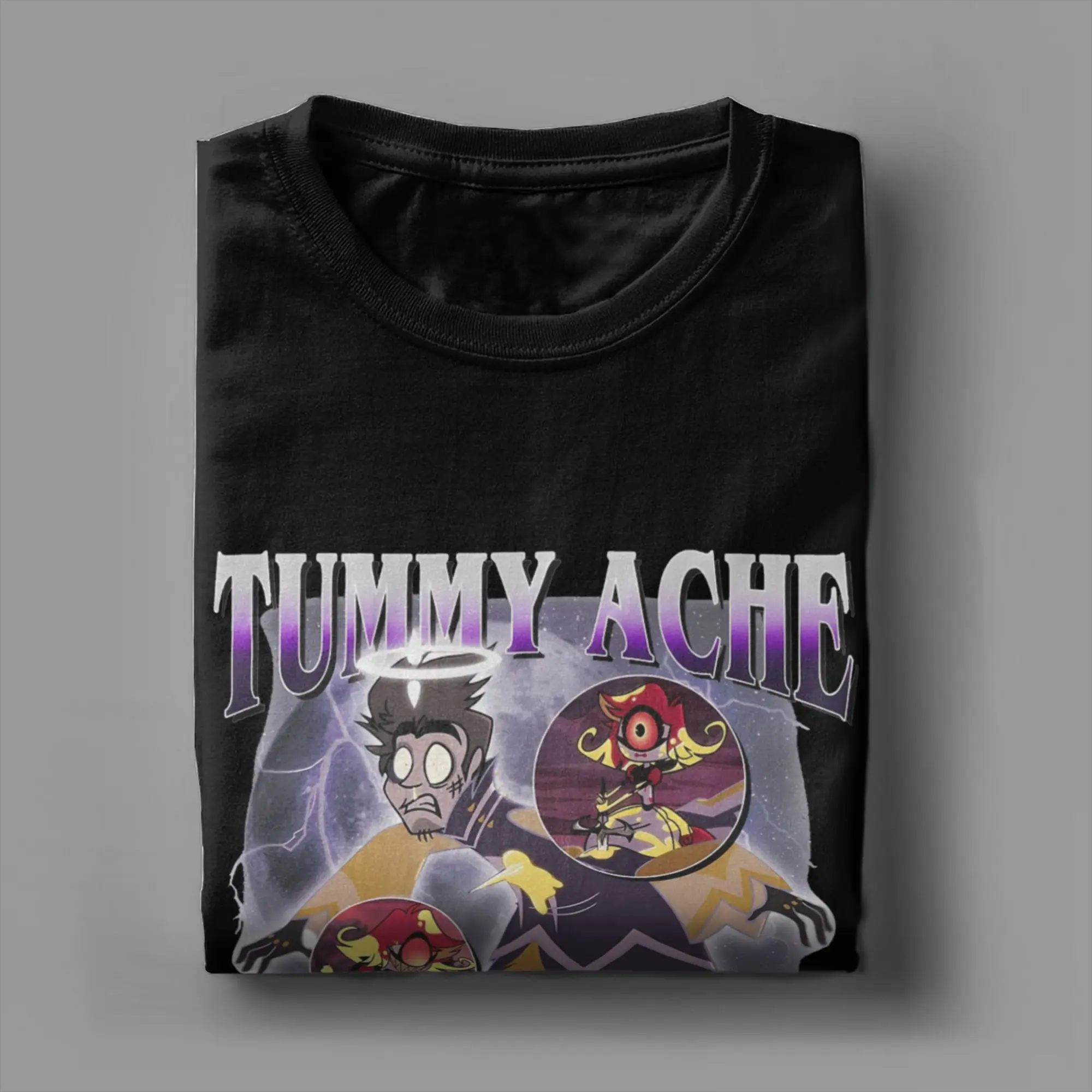 Novedad Adam Hazbin Hotels camiseta para hombres cuello redondo Camiseta de algodón puro dolor de barriga sobreviviente camiseta de manga corta nueva llegada Tops