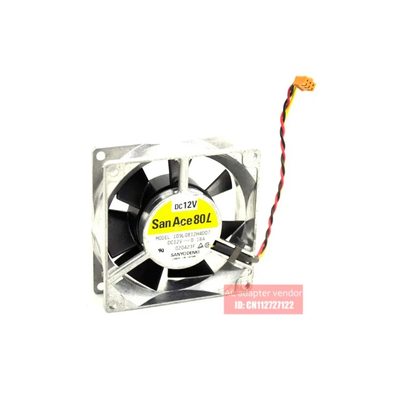 JFG For 109L0812S403 DC12V 0.26A SANYO DENKI SAN ACE 80*80*25 Aluminum Frame Cooling Fan