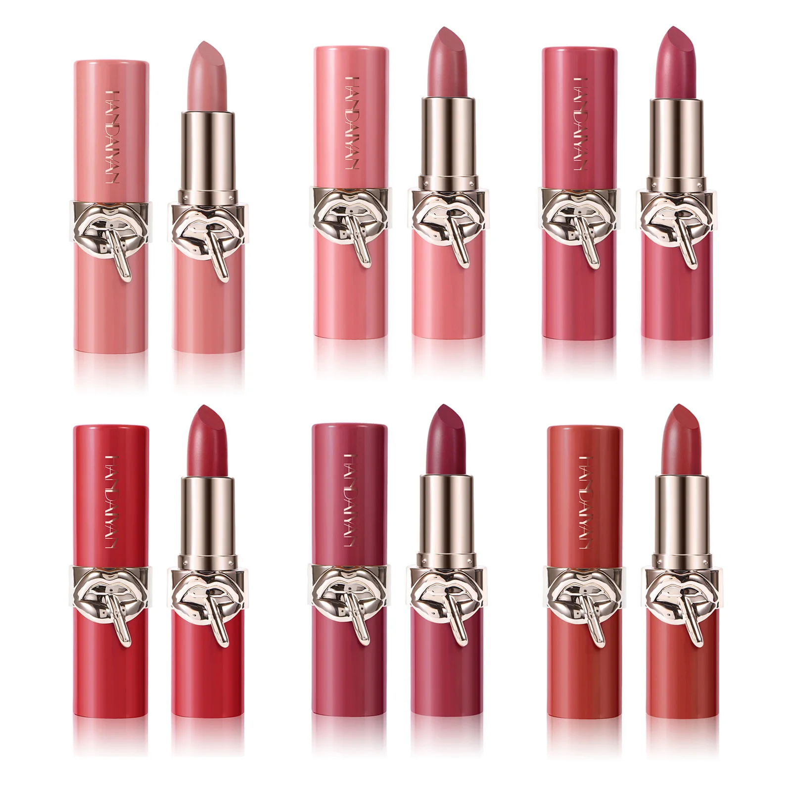 Rouge à lèvres mat velours hydratant, imperméable, longue durée, cosmétiques, mode, facile à appliquer, améliore la couleur des lèvres, Mankeup de beauté naturelle