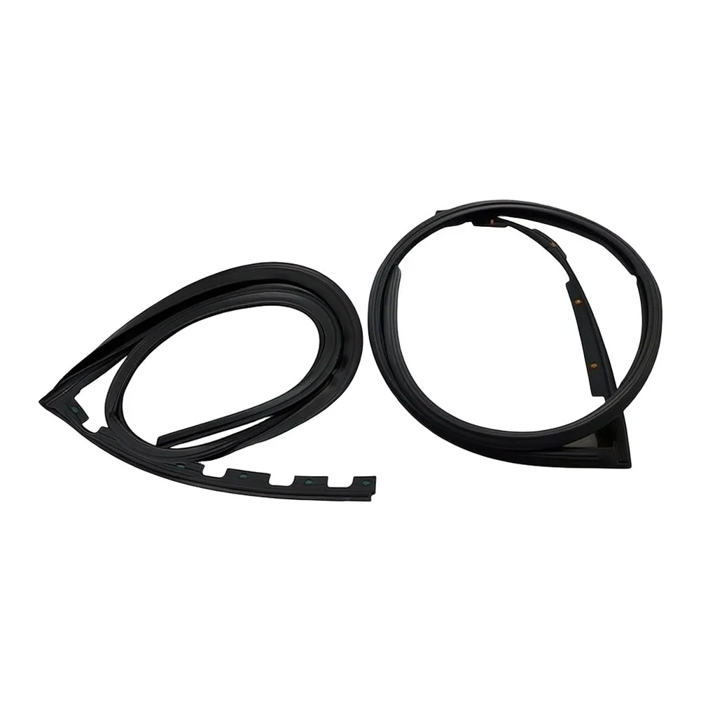 2PCS Front Door Weatherstrip Seal For Honda For Civic Coupe Hatchback 1996-2000 72365-S03-G01,72325-S03-G01