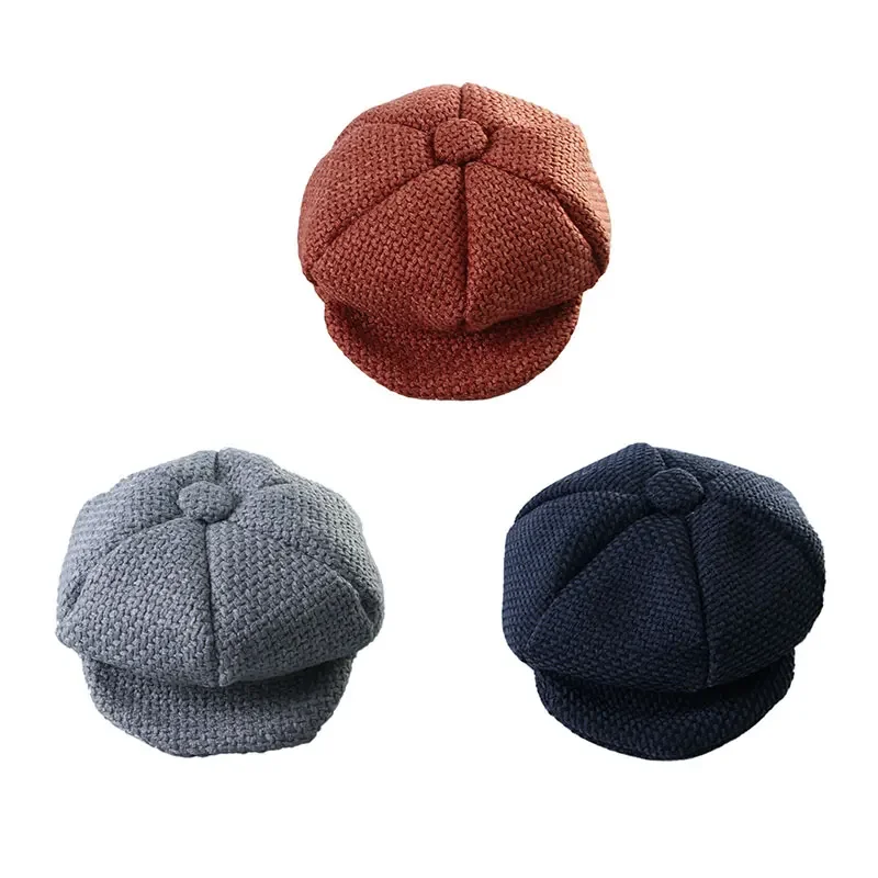 S/L Retro Newsboy-Mützen für Haustiere, Baskenmütze, Haustier-Verkleidungshut, Fotoshooting-Katzenzubehör, Welpenmütze, Kopfbedeckung für Hunde und Katzen, Geschenk – Detail 1