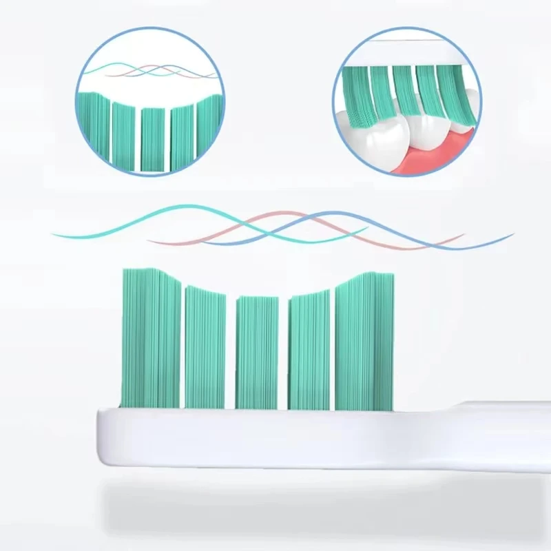Replacement Brush Heads For Xiaomi Mijia T300/T500/T700 Sonic Electric Toothbrush Soft Bristle Nozzles with Caps Sealed Package