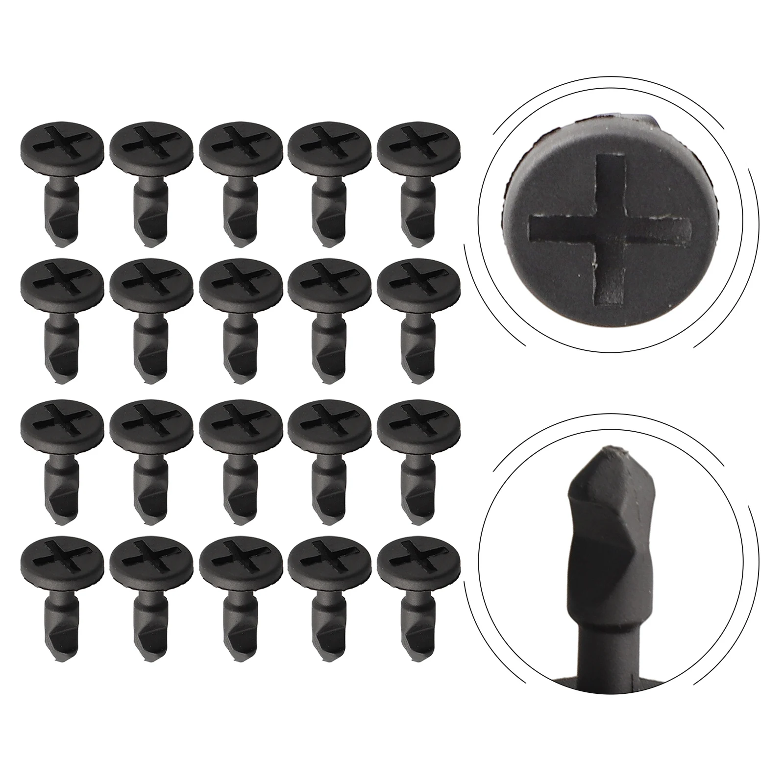 

20Pcs Car Clips Engine Compartment Panel Clips 95557271000 For For Engine Compartment Cover Screw Clamp