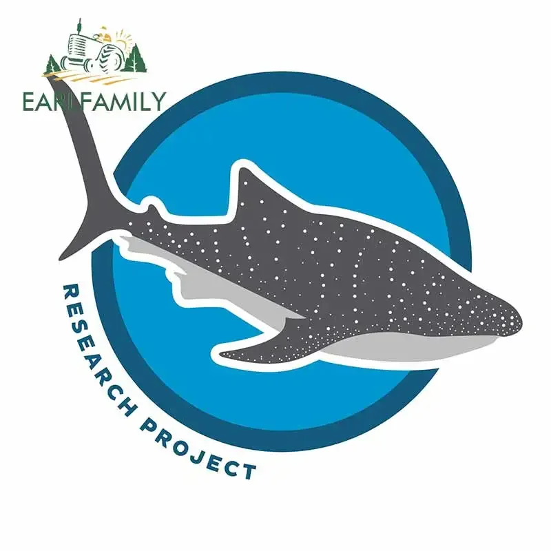 EARLFAMILY 13cm x 12.4cm for Whale Shark Anime Decal Scratch-Proof Funny Car Stickers Windows Trunk Personality Car Accessories