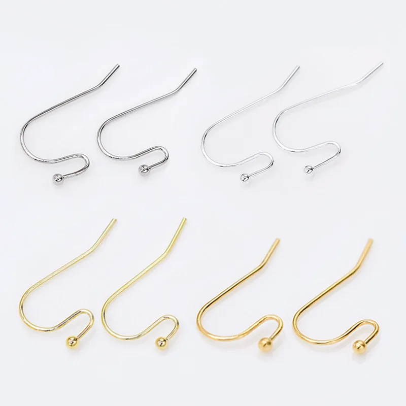 S-shaped Fish Hook DIY Ear Accessories 14K Gold Plated