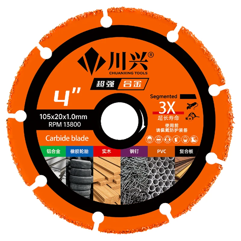 

4Inch 105mm Carbide Saw Blades Wood Cutting Disc Cutting Wood Saw Disk Multitool Wood Cutter For Wood Aluminum PVC Steel Nails