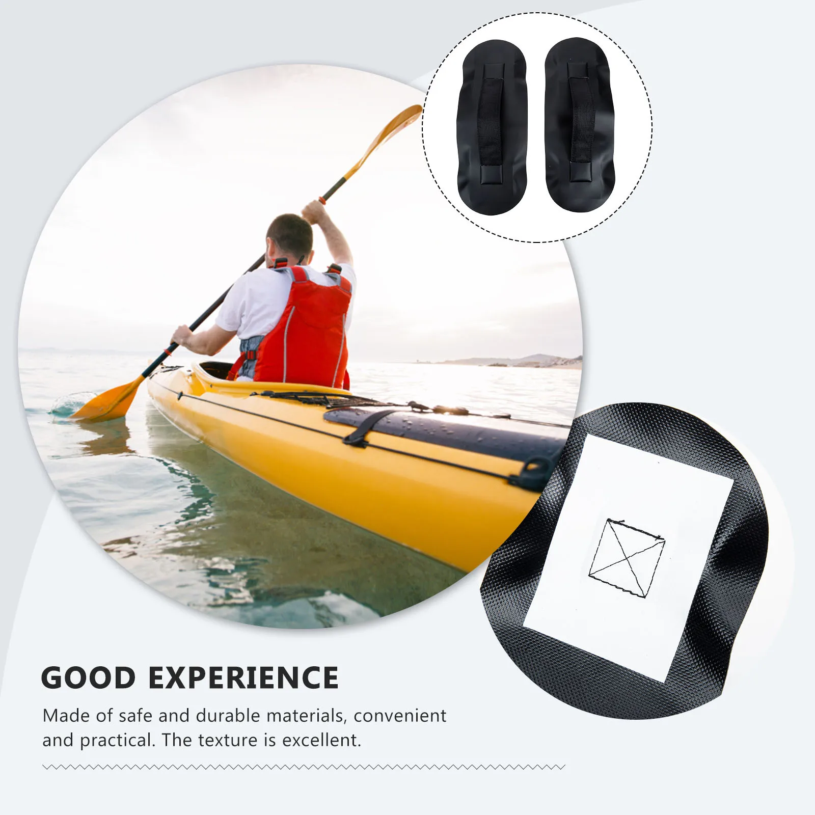 

2Pcs Professional Kayak Handles for Canoes Dinghies Wide Range of Use Kayak Handles Canoe Boat Handle Replacement