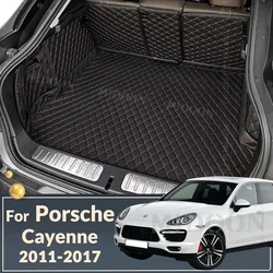 Car trunk mat for Porsche Cayenne 2011 2012 2013 2014 2015 2016 2017 cargo liner carpet interior accessories cover