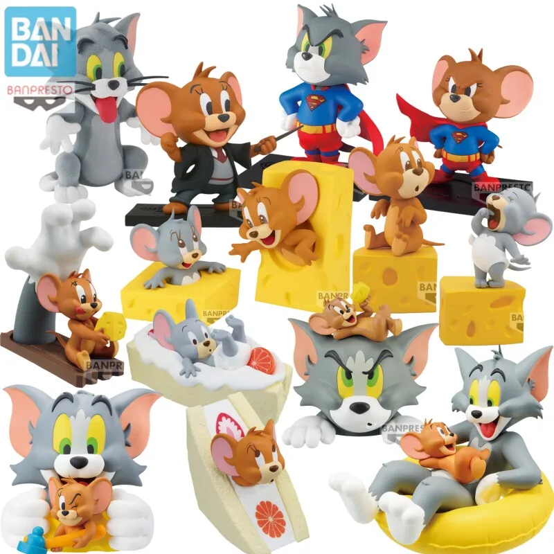 

Bandai Banpresto Tom and Jerry Tuffy Figure Cartoon Animal Model Collectible Desktop Decoration Action Figure Toy Gift