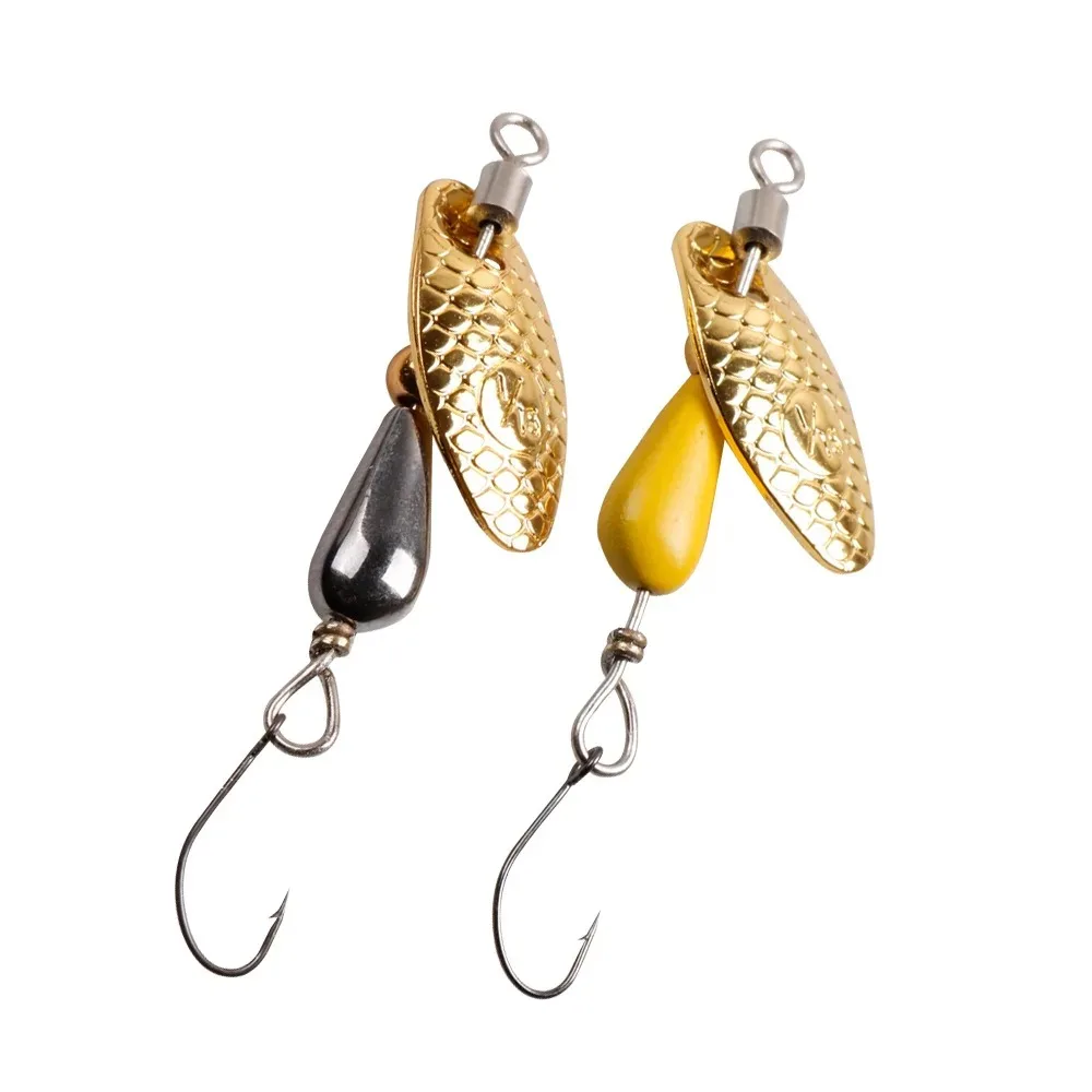 2Pcs Spinner Spoon Metal Bait Fishing Lure 5.5cm/2.8g Sequins Long Shot Spoon Baits for Bass Trout Perch Pike Rotating Fishing image 6