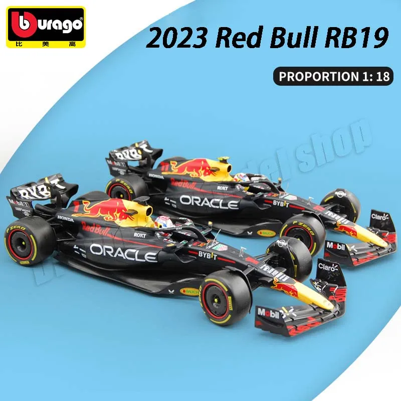 

Bburago 1:18 Formula Car 2023 Red Bull RB19 Max Verstappen #1,Sergio Perez #11 Die-cast Alloy Cars Model Toys Collectible Gift