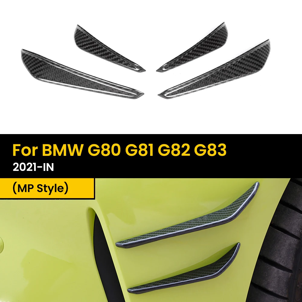 

Real Dry Carbon Fiber Front Canard for BMW G80 G81 G82 G83 MP Style 2021-IN 4Pcs/Set