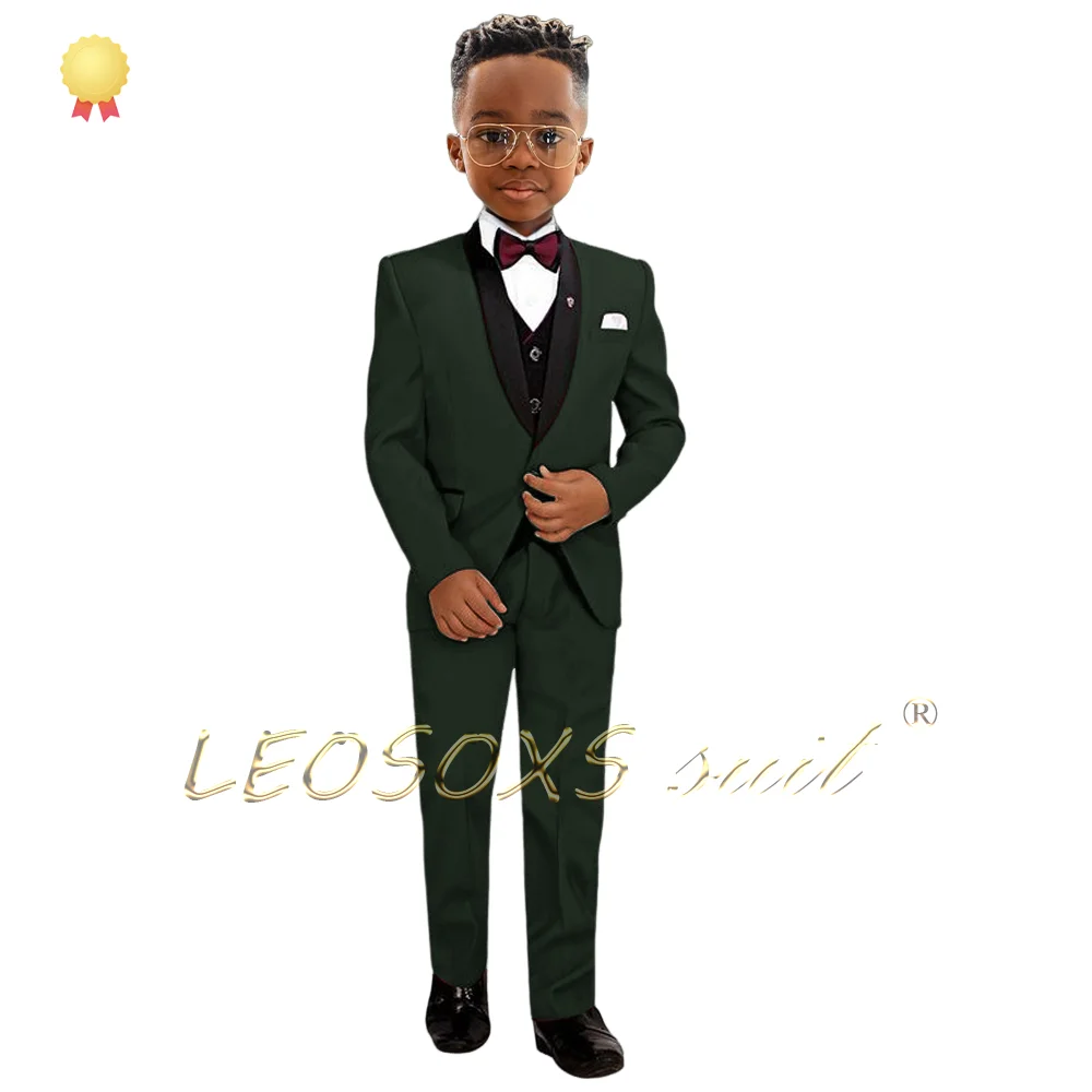 Boys' wedding suit 2-piece set (jacket and trousers), custom-made children's tuxedo, party birthday cocktail party