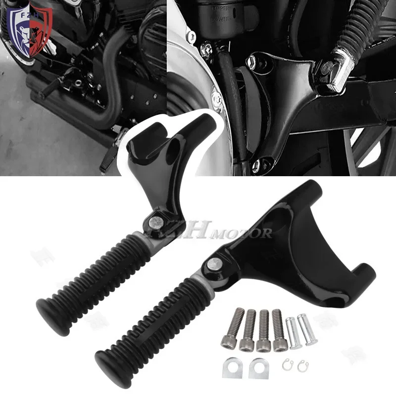 Suitable for Harley Sportster XL883 1200 Modified Rear Pedal, Fixed Bracket Assembly, Passenger Pedal