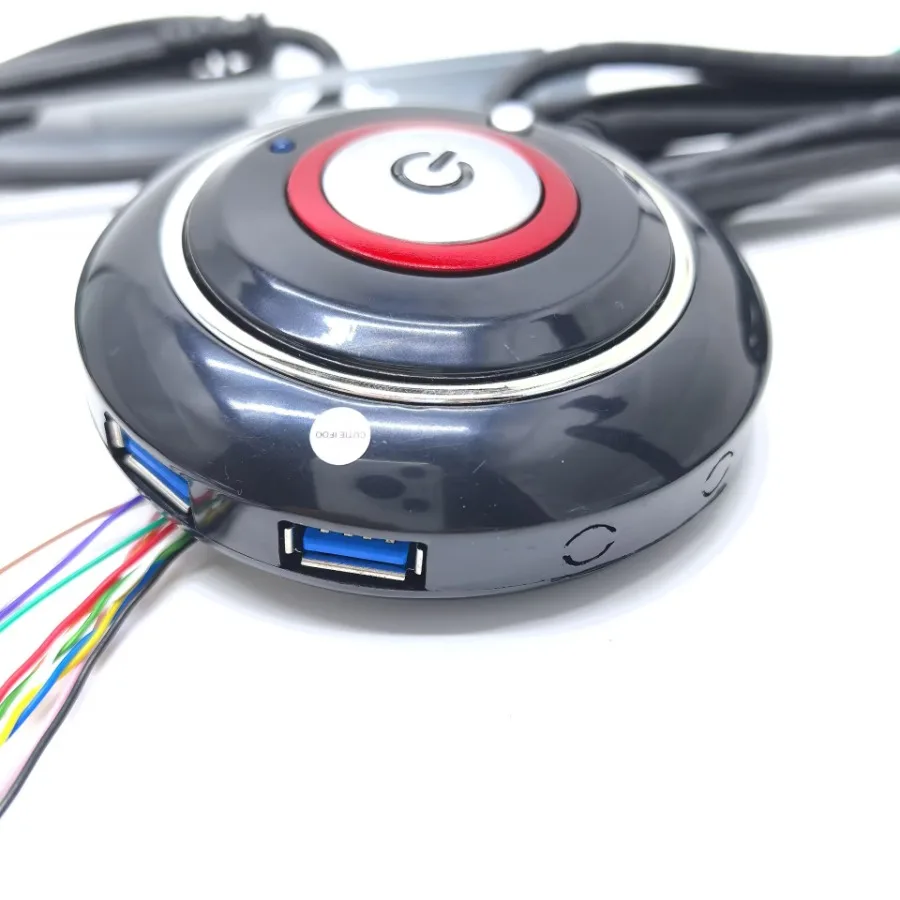 コンピュータ電源リセットケーブル デスクトップオンオフスイッチボタン LEDステータスライト マイク マイクヘッドセット 2ポートUSBオーディオマウントブラケット