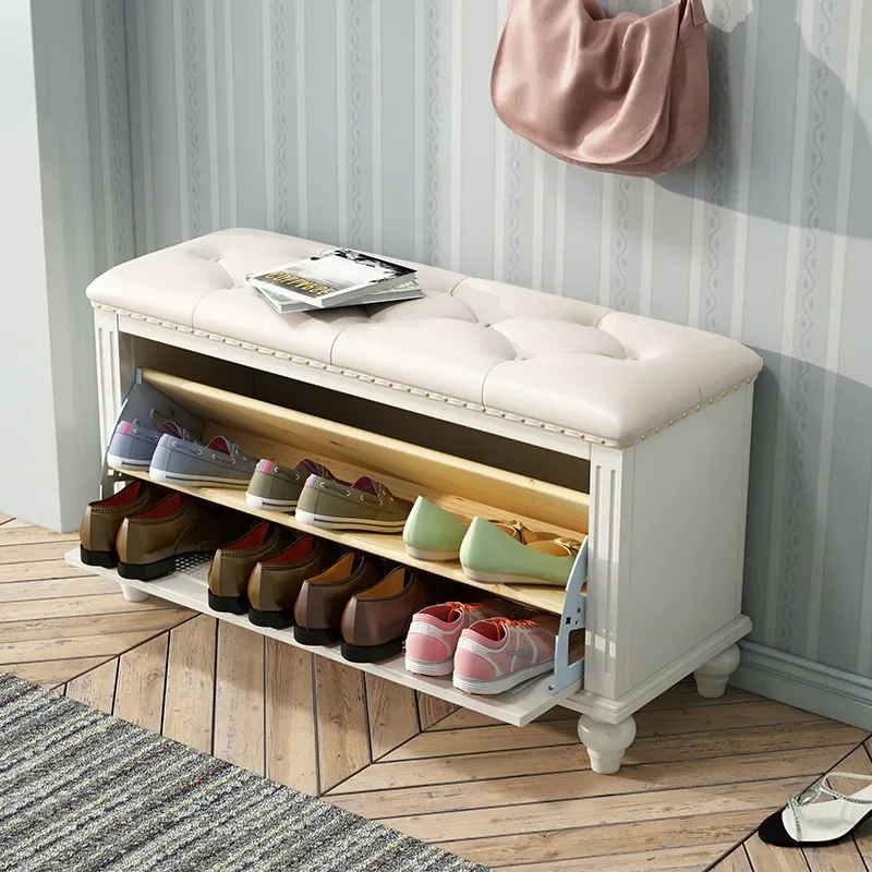 Drawers Stackable Shoe Replica Luxury Dryer Cleaner Bench Wooden Cleaner Tower Shoe Shelf Hallway Sapateira Hotel Furniture