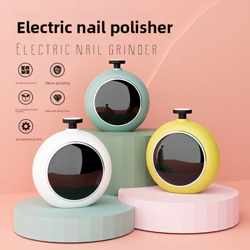 Safe Infant Electric Nail Grinder - Multi-Speed Quiet Rechargeable Baby Nail File for Kids & Adults, Portable Nail