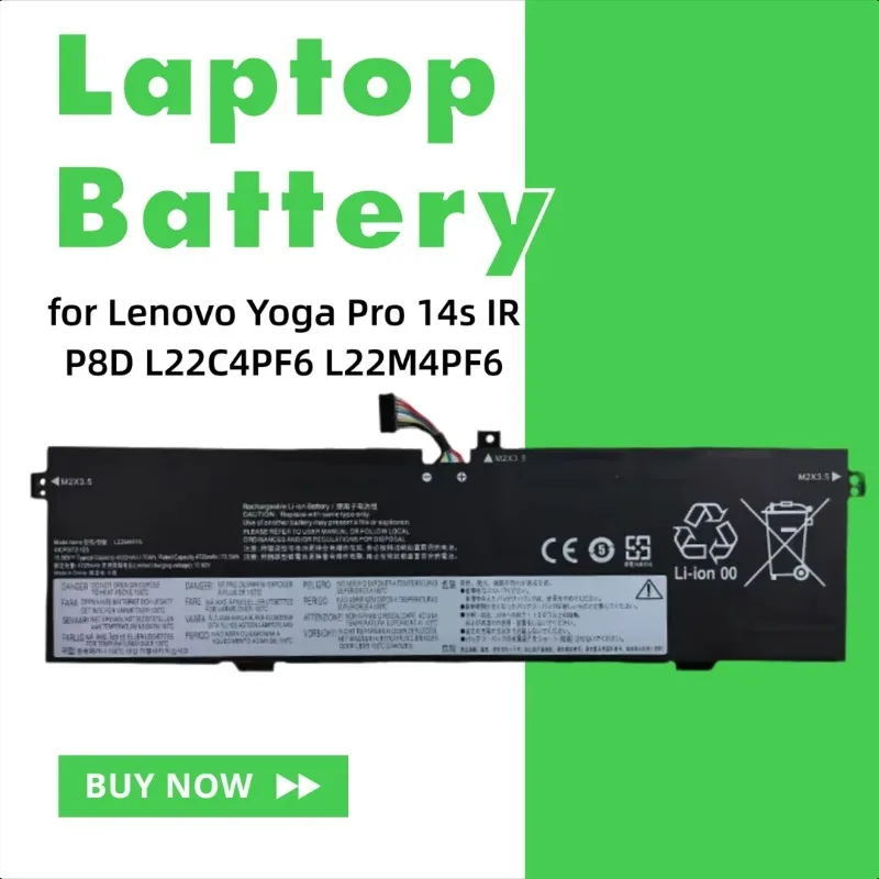 

Brand New Laptop Battery for Lenovo Yoga Pro 14s IRP8D L22C4PF6 L22M4PF6