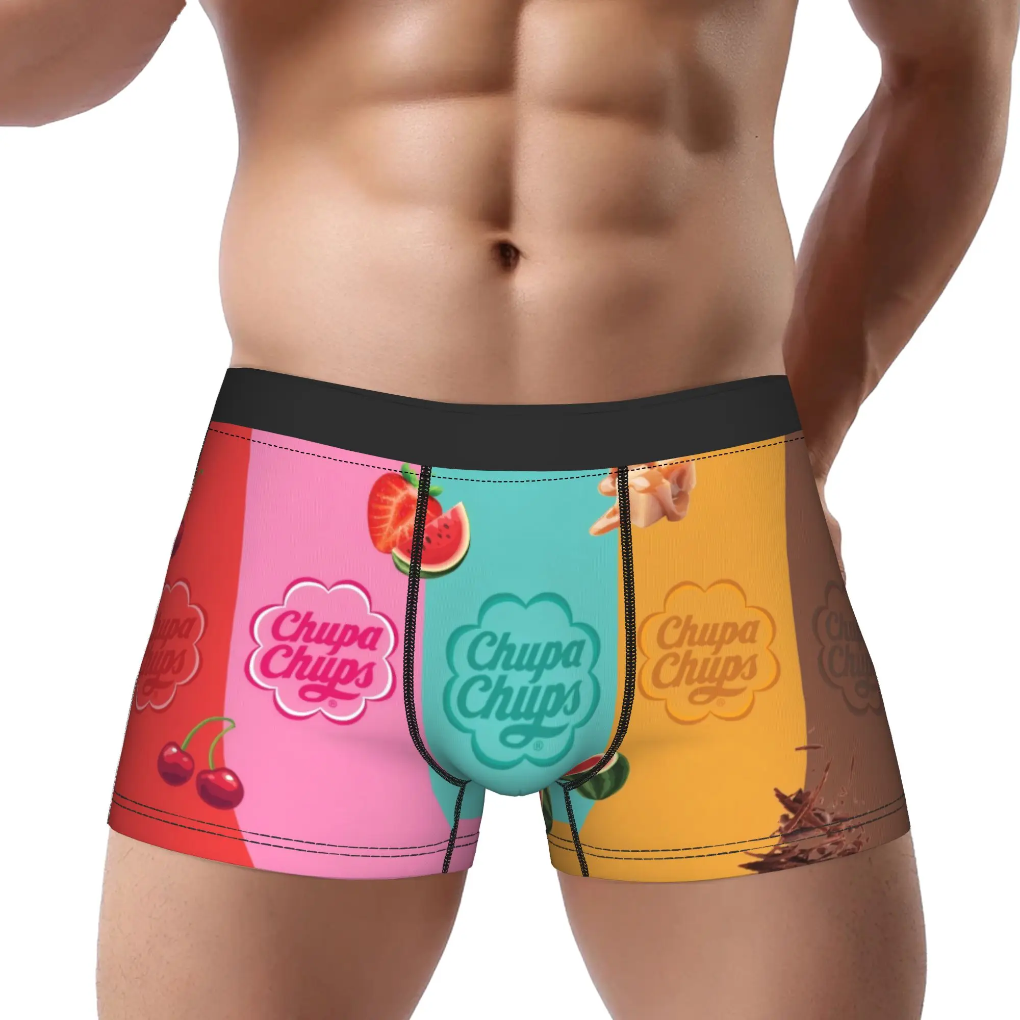 

FUN 5 Chupa Chups Underpants Breathbale Panties Men's Underwear Comfortable Shorts Boxer Briefs