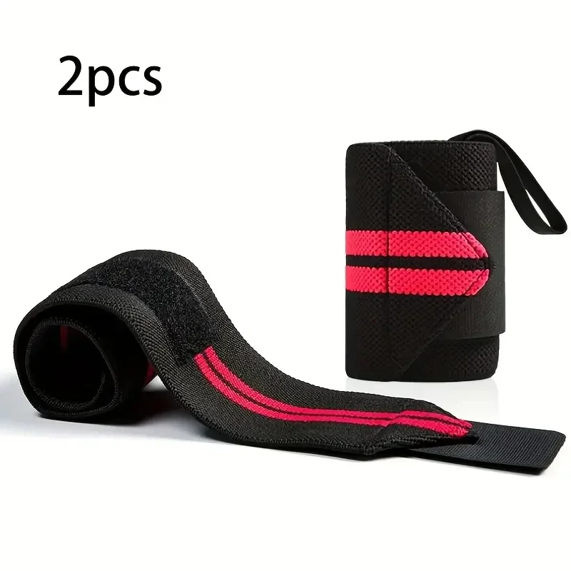 2 Stück elastische Handgelenkbandagen, Handgelenkstütze, Handgelenkschutzband für das Fitnessstudio, zum Gewichtheben, als Schutz für das Handgelenk, für Langhantelübungen. – Detail 4