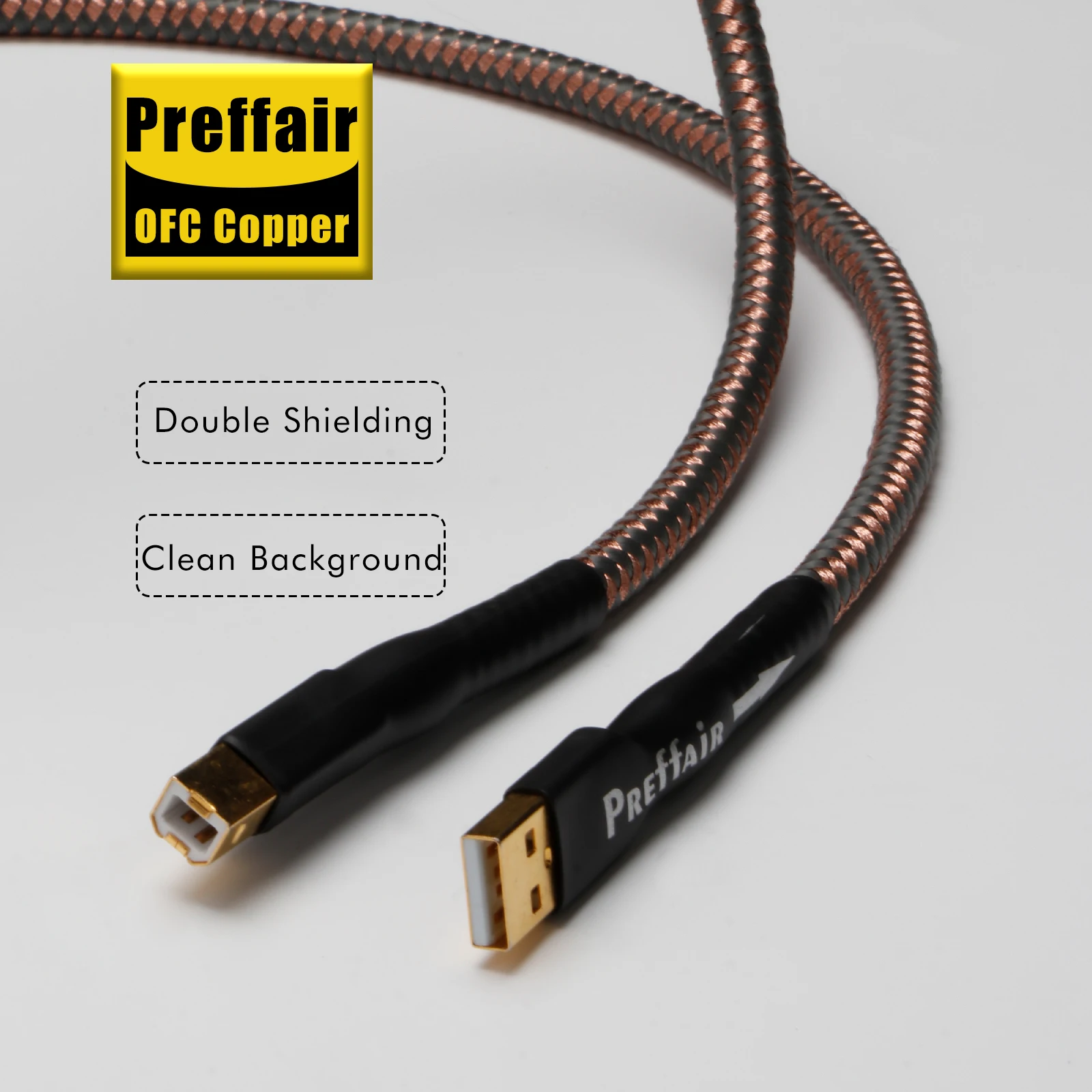 Preffair High-end USB2.0 Type A to B Printer/Scanner Cord Cable High Speed for Printer Monitor External Hard Drivers Scanner