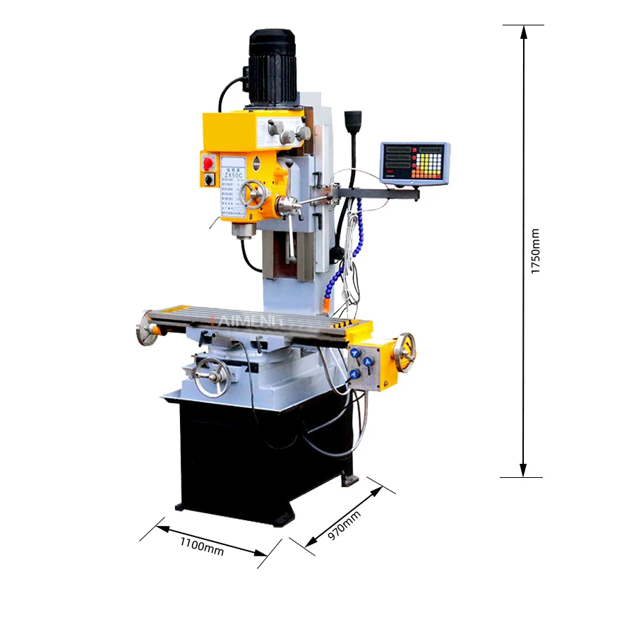

Small mini ordinary drilling and milling machine ZX50c multi-functional drilling and milling tapping