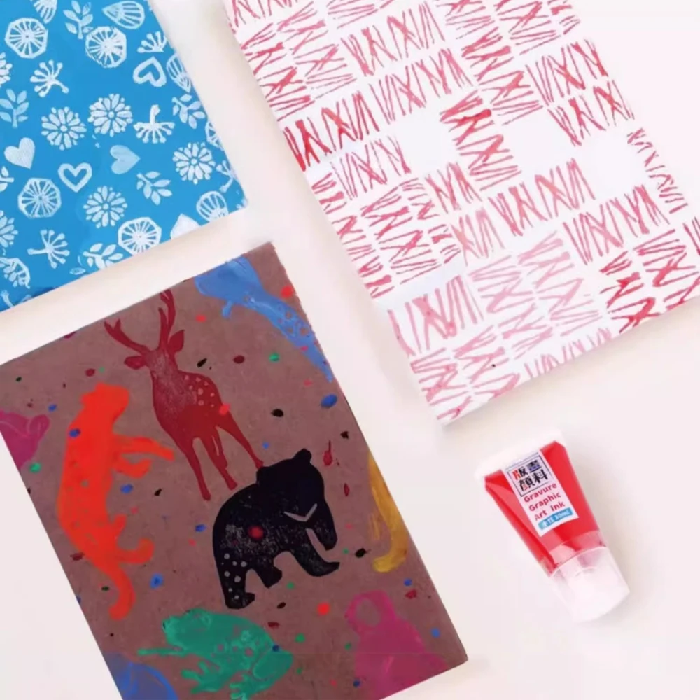8 สี 230 มล. หมึกพิมพ์ลายแบบน้ - Lino Printing Block บทวิจารณ์และราคา