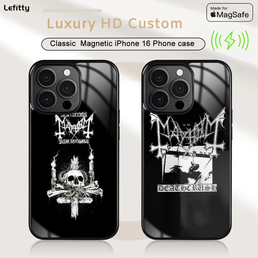 

Mayhem Live Leipzig Burzum Phone Case For iPhone 16 15 14 13 12 11 Pro Max Plus Mini Magnetic Magsafe Wireless Charging Cover