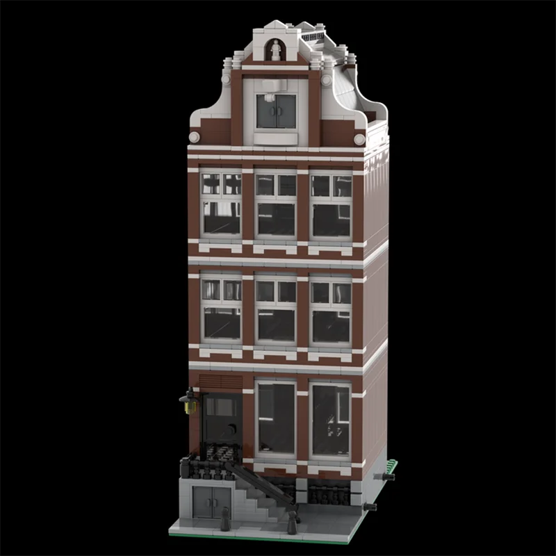 Stadt Street View Modell Moc Gebäude Ziegel Amsterdam Kanal Haus Modell Technologie Blöcke Geschenk Weihnachten Spielzeug DIY Montage