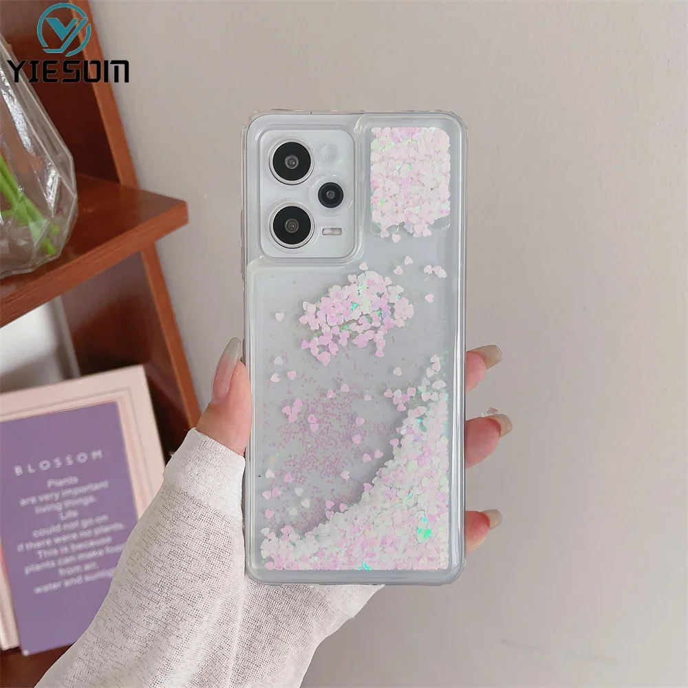 Glitter Silicone Case For Xiaomi Redmi 13C 12 12C 10C 10 10A 9C 9A 9T Clear Soft Phone Cover