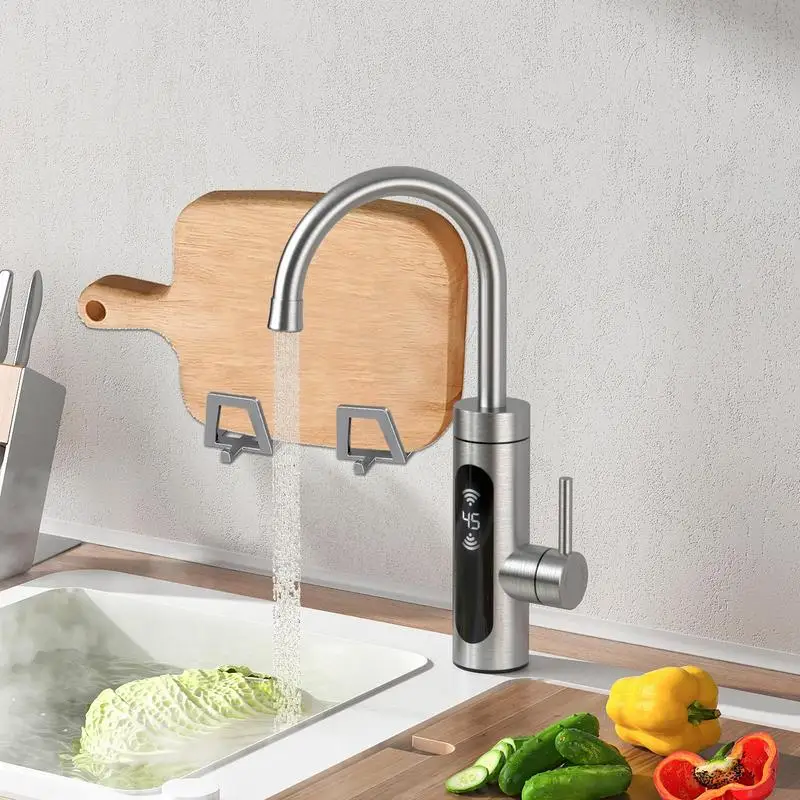 Kitchen Sponge Holder For Sink 4 PCS Rust-Proof Sponge Holder For Kitchen Sink Counter With Hooks Wall-Mounted Kitchen Scrubber