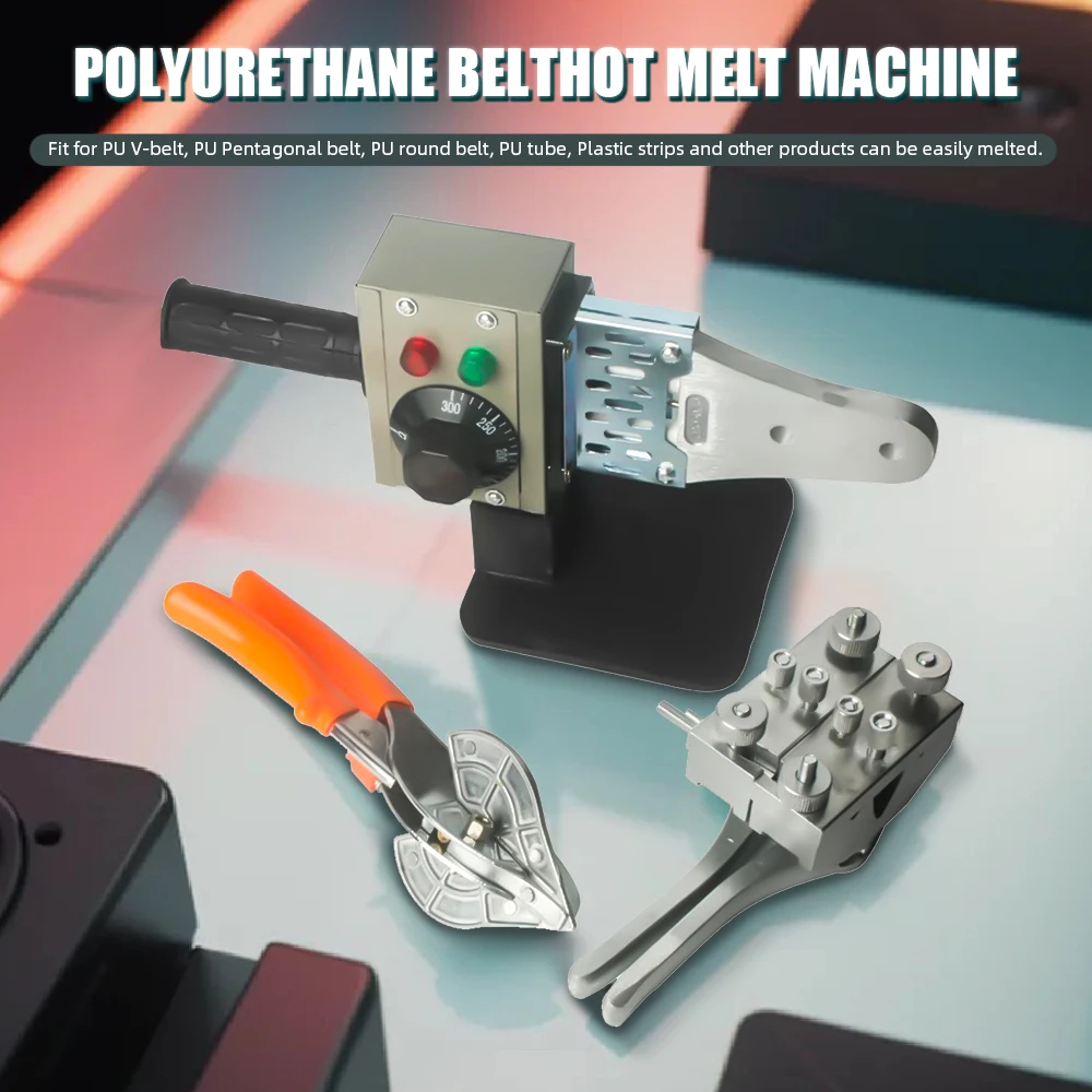 150W PU Round Belt Welding Machine Drive Belt Connector Polyurethane Belt Hot Melt Machine Butt Welding Tool 220V/110V