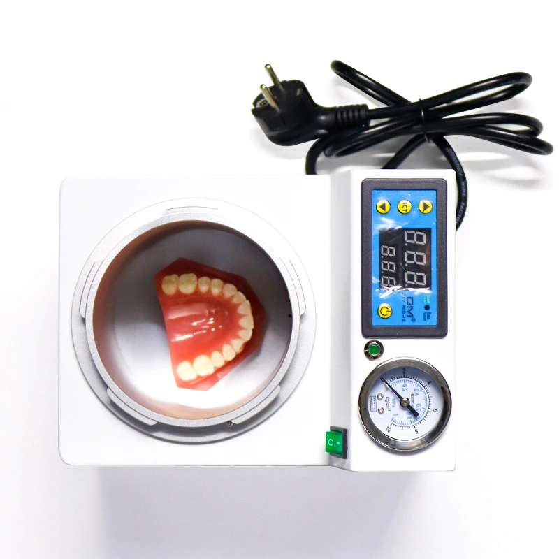 Dental Lab Pressure Polymerizing Device 4-in-1 Self-Consolidating Implant Restoration Resins Denture Base Polymerization Machine