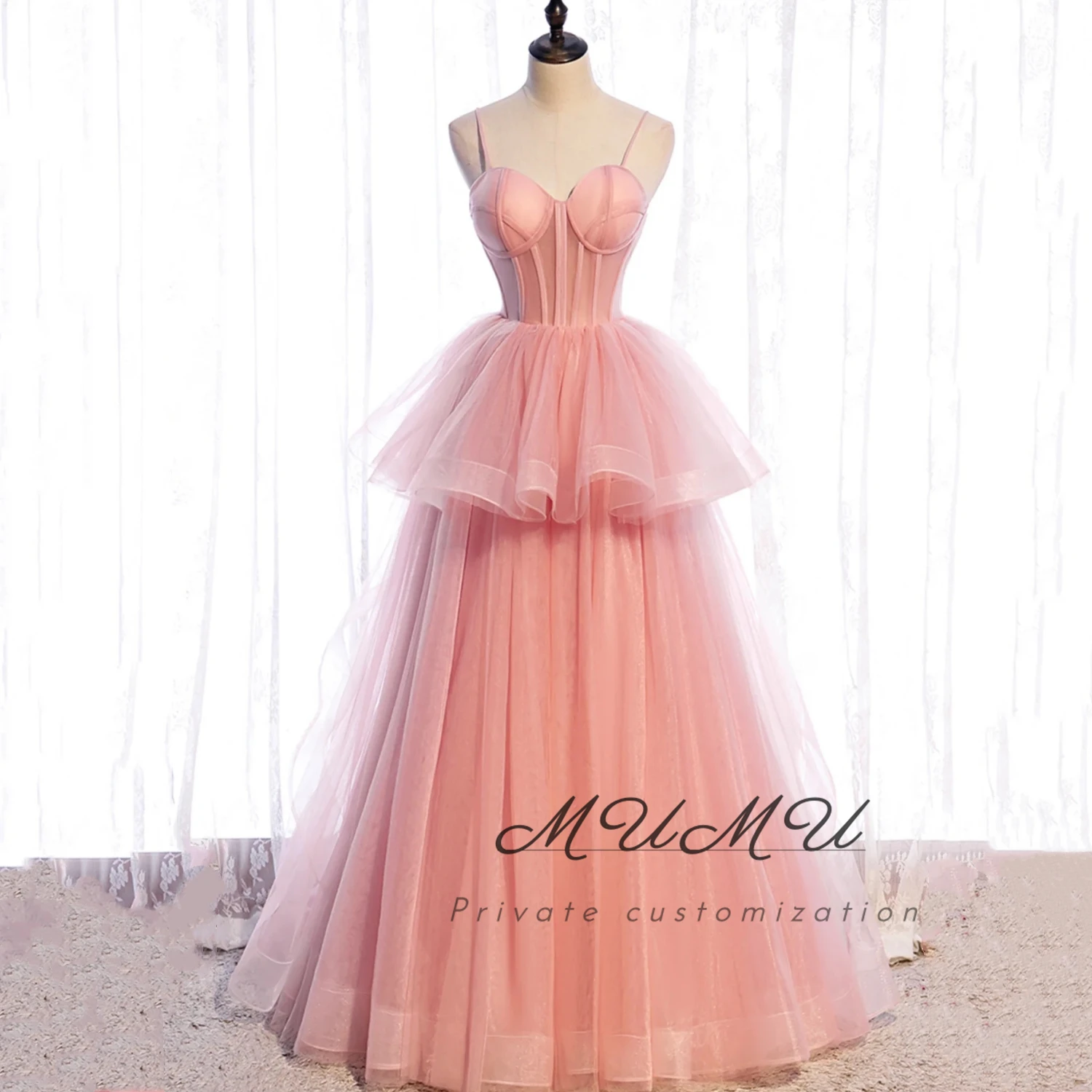 무무 맞춤형 프롬 드레스, 우아한 파티 드레스, 고급 여성 이브닝 드레스, 졸업 드레스