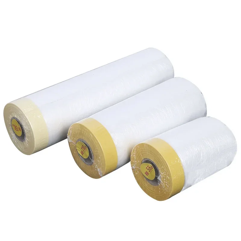 

Plastic Protective Masking Film Width 55/110/140cm Length 25m Self-Adhesive For Auto Car Painting Furniture Decoration