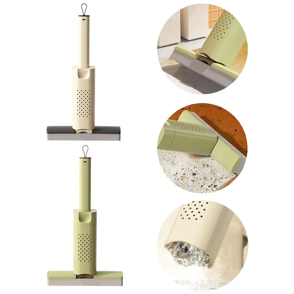 Mini Mop Powerful Squeeze Mini Mop Folding Home Cleaning Mops With Self-squeezing Floor Washing Mops Desk Window Car Clean Tool