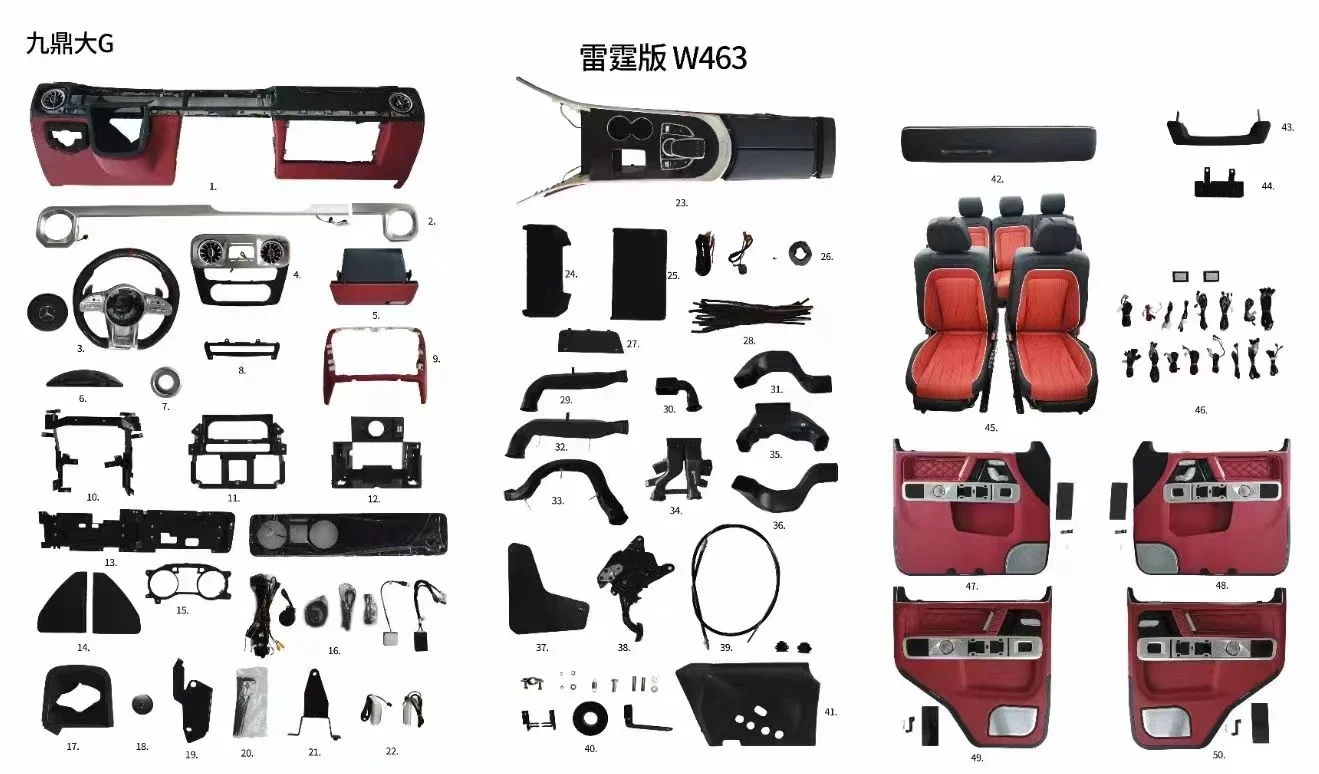 مجموعات ترقية التحويل الداخلي للتعديل التلقائي لـ G Class 2002-2018 ترقية إلى 2019 W463W464 G63 أحدث طراز