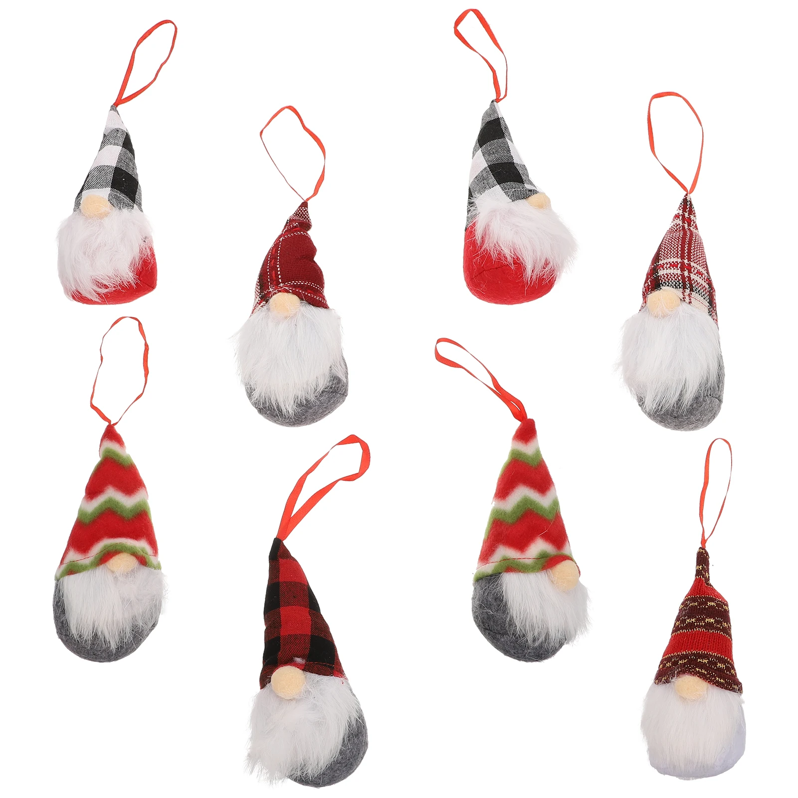 

8 Pcs Christmas Tree Ornaments for Festival Hanging Decorative Pendants Decorations Small Pp Cotton Elder