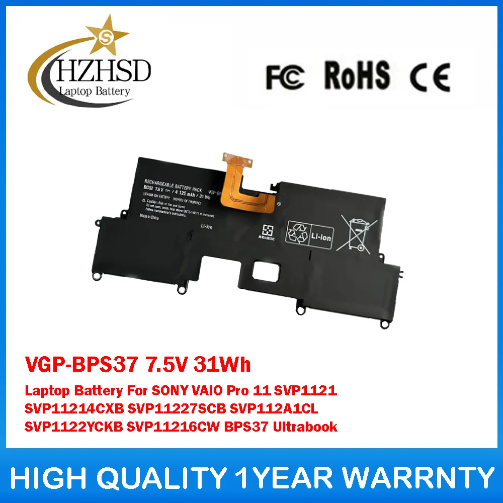 

VGP-BPS37 7.5V 31Wh Laptop Battery For SONY VAIO Pro 11 SVP1121 SVP11214CXB SVP11227SCB SVP112A1CL SVP1122YCKB SVP11216CW BPS37