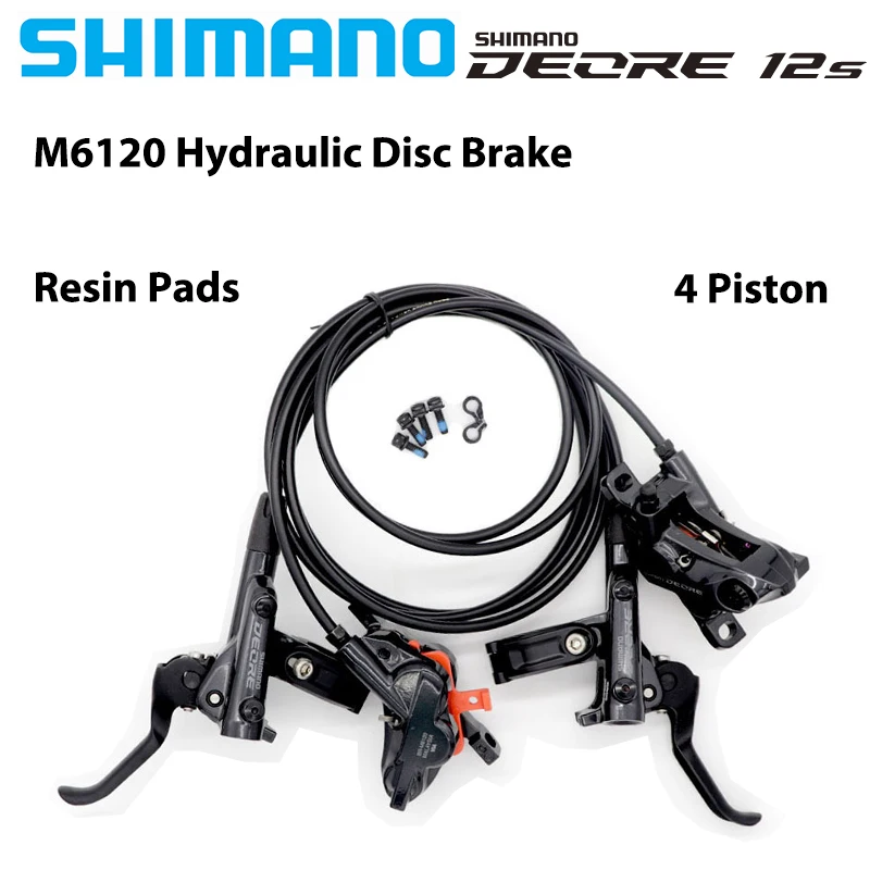 SHIMANO DEORE XT SLX M6100 M6120 M7100 M7120 M8100 M8120 2 oder 4 Kolben hydraulischer Scheibenbremssatz für Mountainbike MTB Original – Detail 3