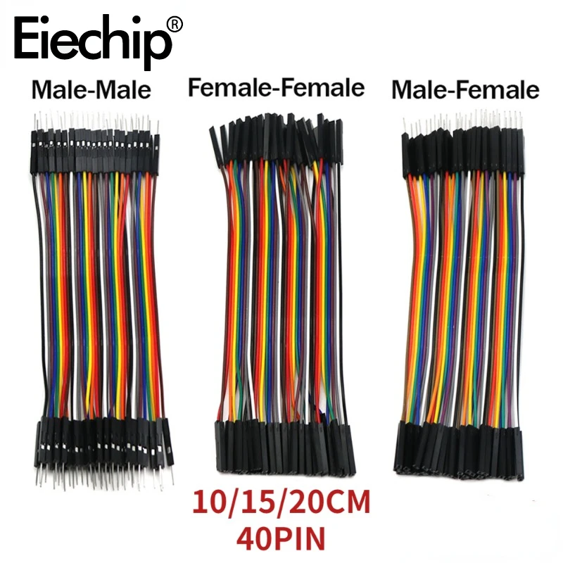 10/15/20CM Dupont Line 40PIN Male to Male Female to Female Male to Female For Arduino DIY KIT Electrical Wires Free Shipping