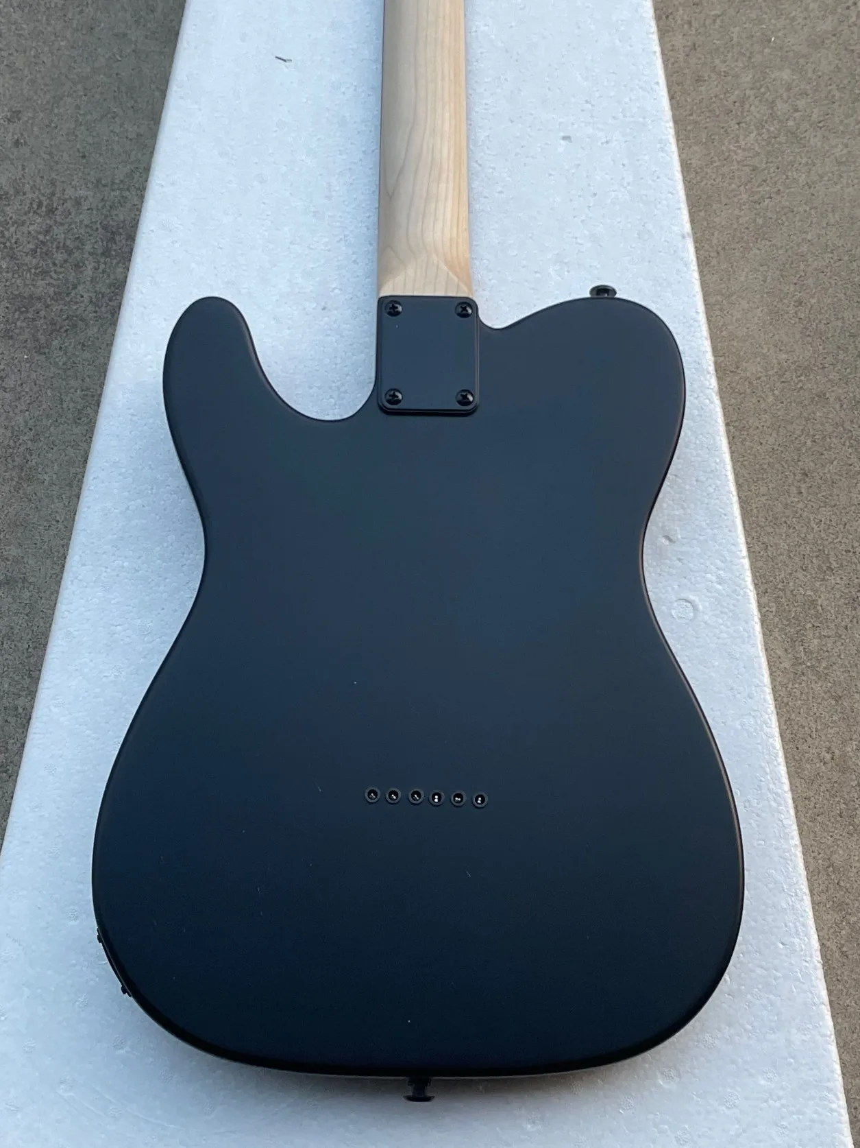 New!!!!! Matte Black Color, Tele Electric Guitar, Solid Alder Body ,Rosewood Fretboard, Red Edge Black pick guard ,