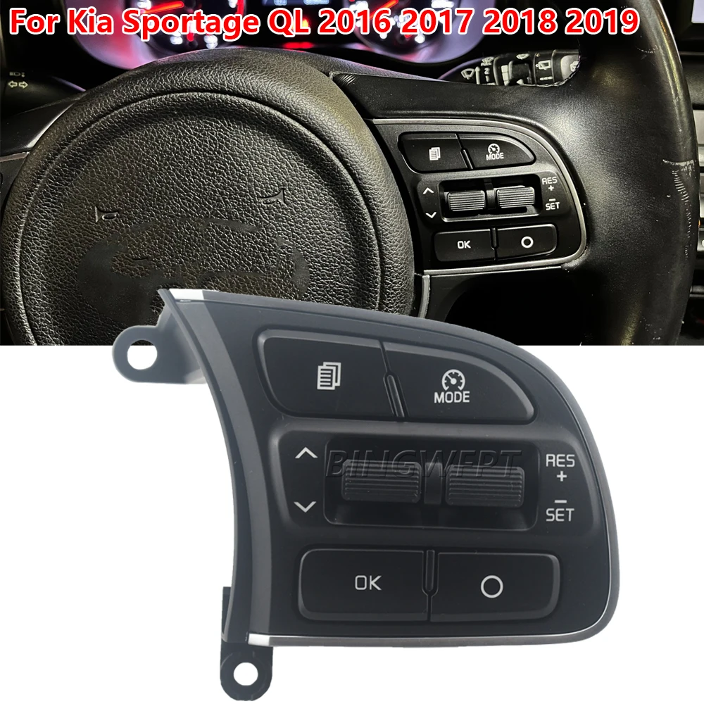 

Premium quality Bluetooth Phone Cruise Control Volume Steering Wheel Button 96720-D9010 For Kia Sportage QL 2016 2017 2018 2019