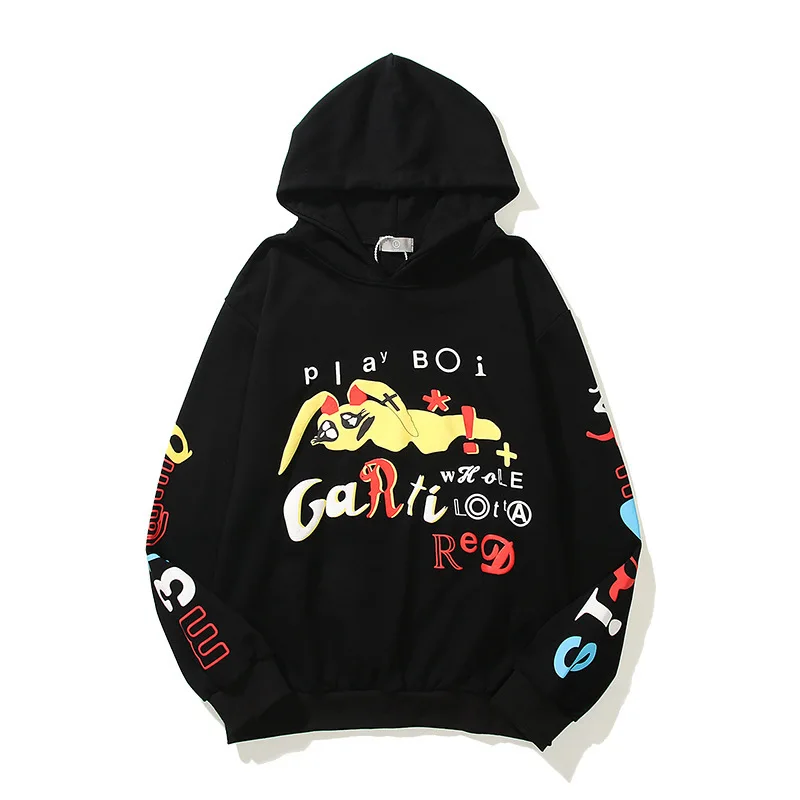 

New Luxury 2022 PLAYBOI CARTI WLR M3TAMORPHOSIS Pullover Hoodies Hoody hooded Sweatshirts velvet Cotton Thick Fleece US R35