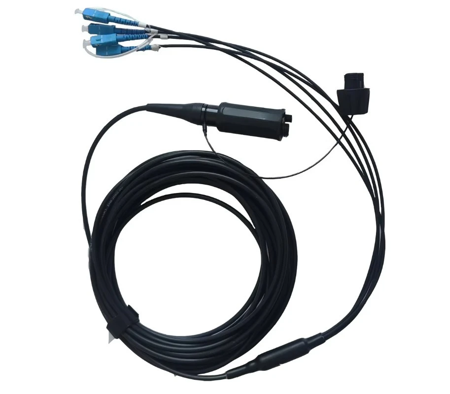 

Fiber optic PU Round Tactical Patch Cord with armored FTTA waterproof fiber optic patch cord