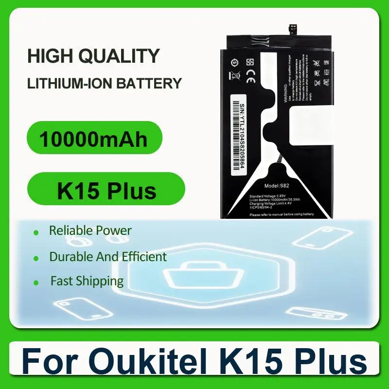 Battery For Oukitel C8 WP2 WP27 S117 U22 K7 Power C17 pro C10 K15 Plus WP5000 pro/S70 C25 IIIF150 Air 1 Air1 WP23 U2 U7 U20 U15